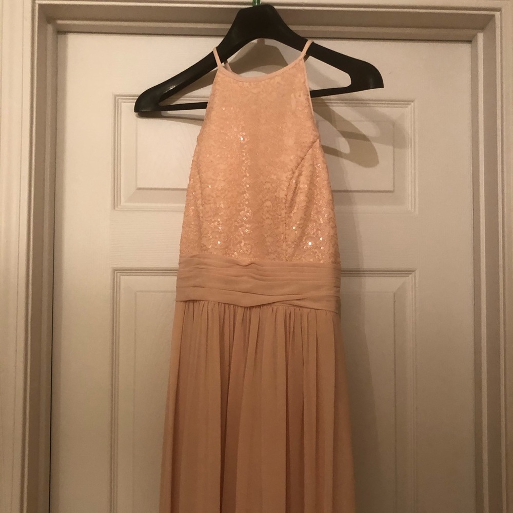 Light pink bridesmaid gown